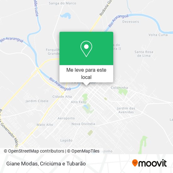 Giane Modas mapa
