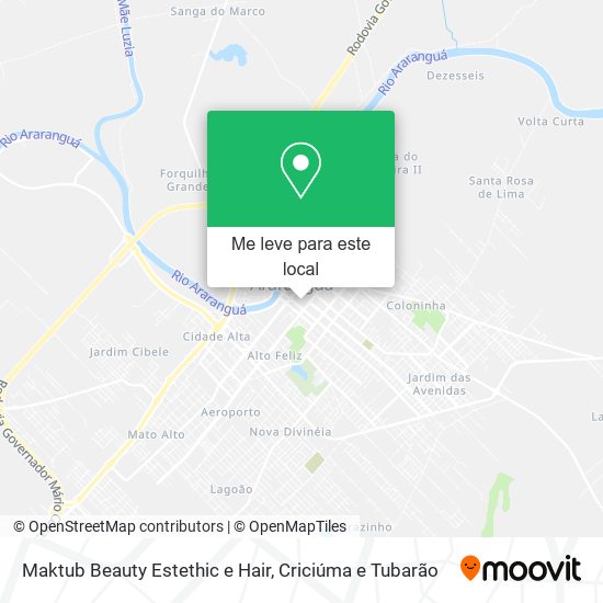 Maktub Beauty Estethic e Hair mapa