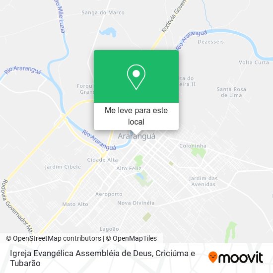 Igreja Evangélica Assembléia de Deus mapa