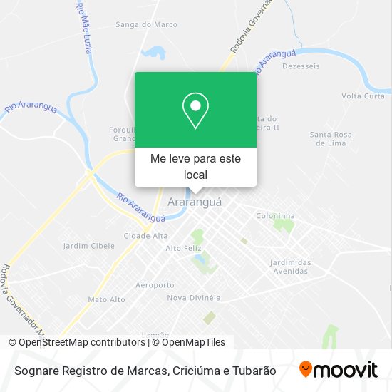 Sognare Registro de Marcas mapa