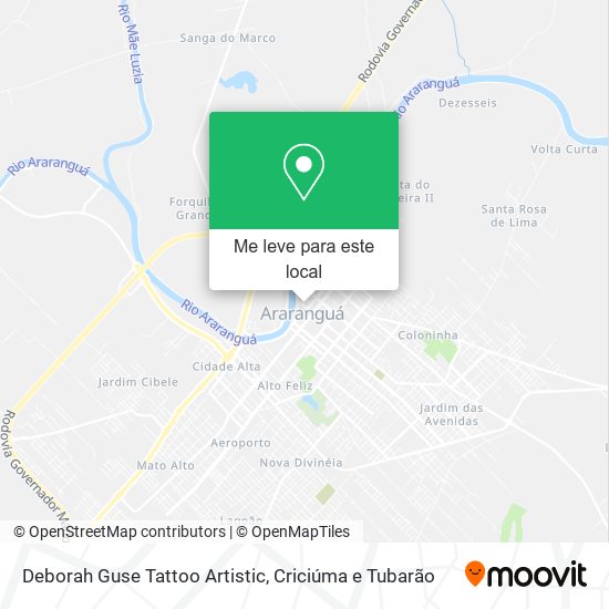 Deborah Guse Tattoo Artistic mapa