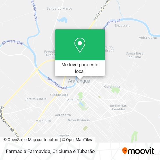 Farmácia Farmavida mapa