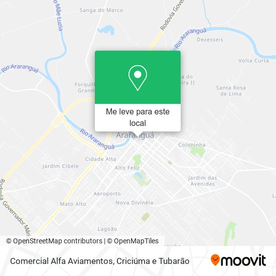 Comercial Alfa Aviamentos mapa