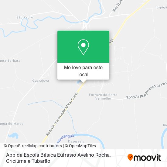 App da Escola Básica Eufrásio Avelino Rocha mapa