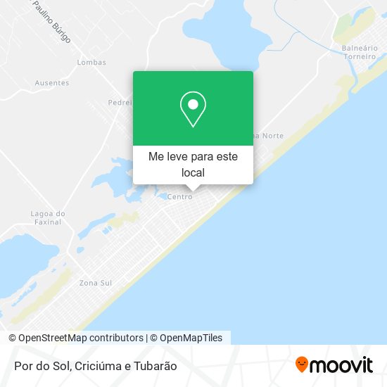 Por do Sol mapa