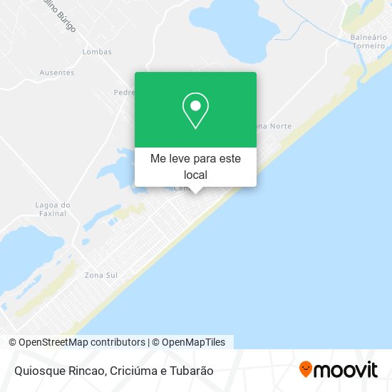 Quiosque Rincao mapa