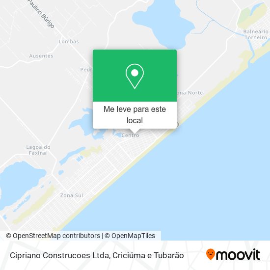 Cipriano Construcoes Ltda mapa