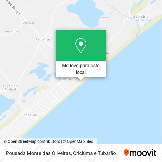 Pousada Monte das Oliveiras mapa