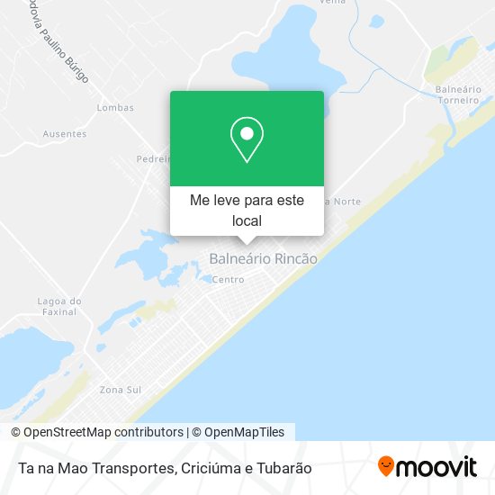 Ta na Mao Transportes mapa