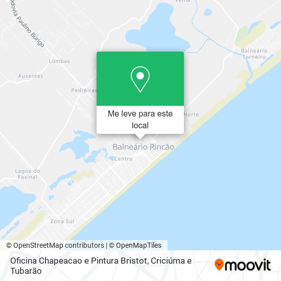 Oficina Chapeacao e Pintura Bristot mapa