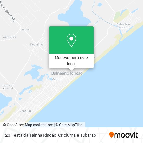 23 Festa da Tainha Rincão mapa