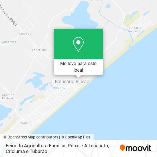 Feira da Agricultura Familiar, Peixe e Artesanato mapa
