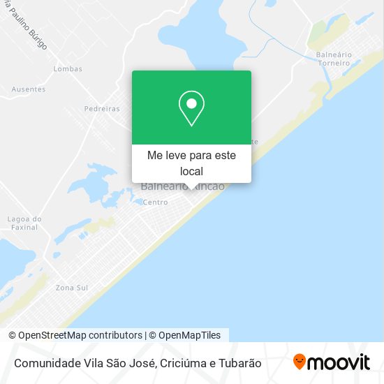 Comunidade Vila São José mapa