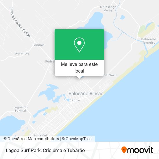 Lagoa Surf Park mapa