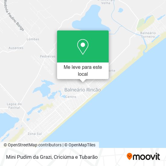 Mini Pudim da Grazi mapa