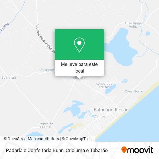 Padaria e Confeitaria Bunn mapa