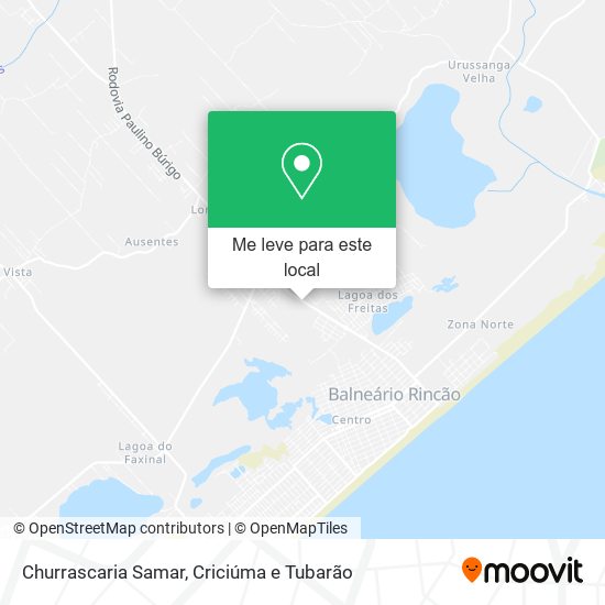 Churrascaria Samar mapa
