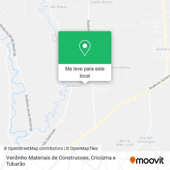 Verdinho Materiais de Construcoes mapa