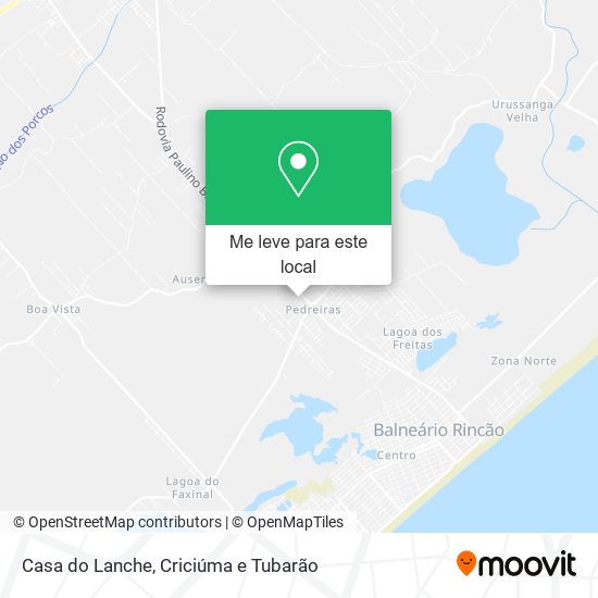 Casa do Lanche mapa