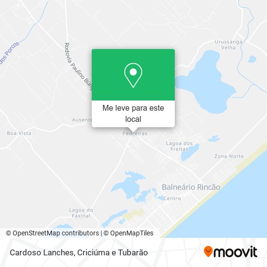 Cardoso Lanches mapa
