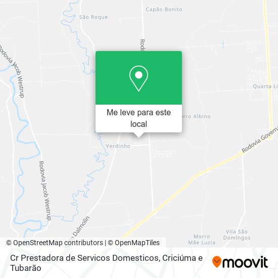 Cr Prestadora de Servicos Domesticos mapa