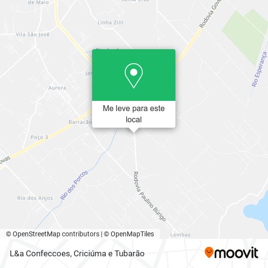 L&a Confeccoes mapa