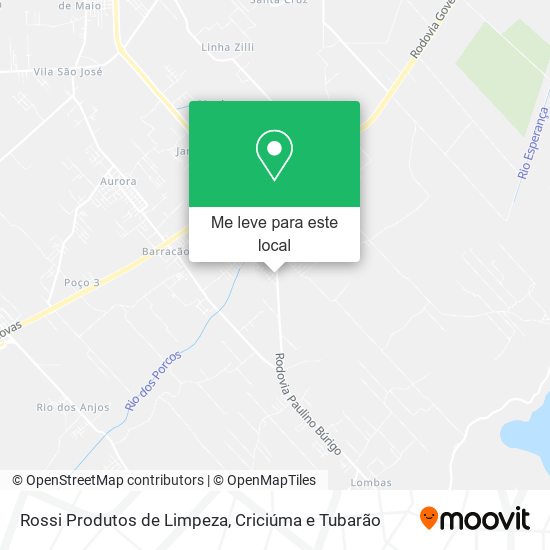 Rossi Produtos de Limpeza mapa
