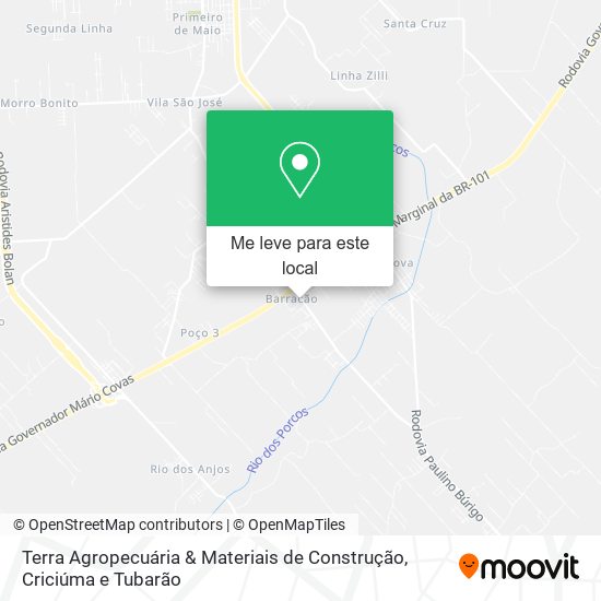 Terra Agropecuária & Materiais de Construção mapa
