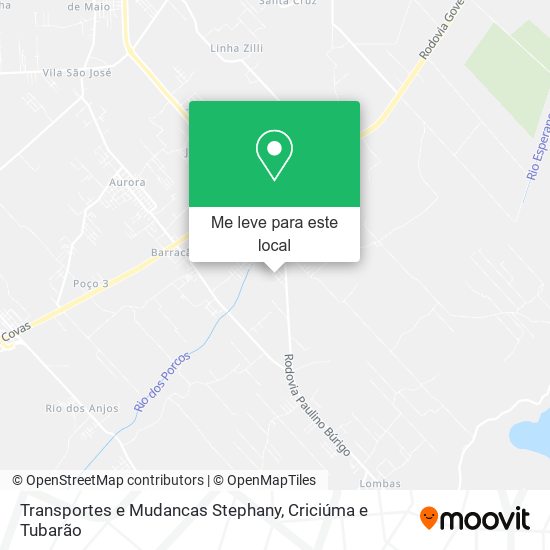 Transportes e Mudancas Stephany mapa