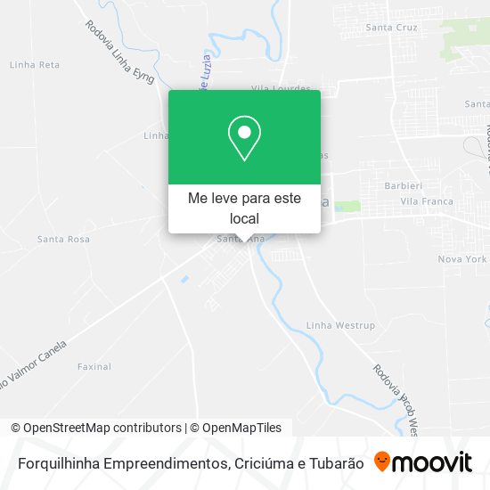 Forquilhinha Empreendimentos mapa