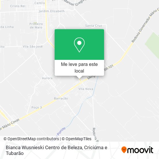 Bianca Wusnieski Centro de Beleza mapa