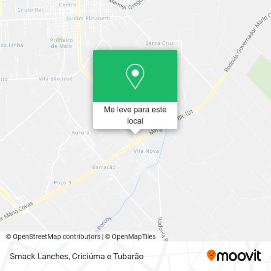 Smack Lanches mapa