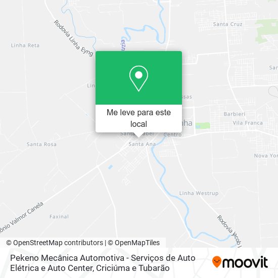 Pekeno Mecânica Automotiva - Serviços de Auto Elétrica e Auto Center mapa