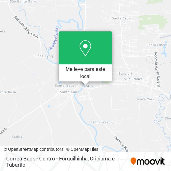 Corrêa Back - Centro - Forquilhinha mapa