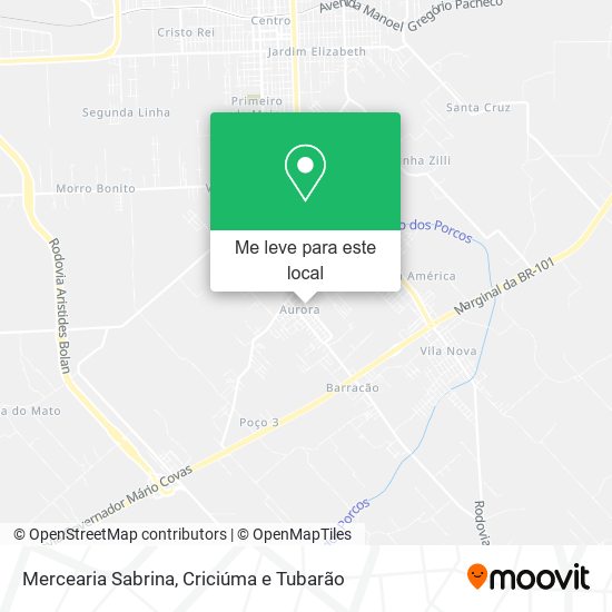 Mercearia Sabrina mapa