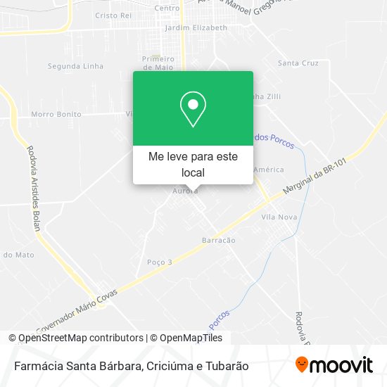 Farmácia Santa Bárbara mapa