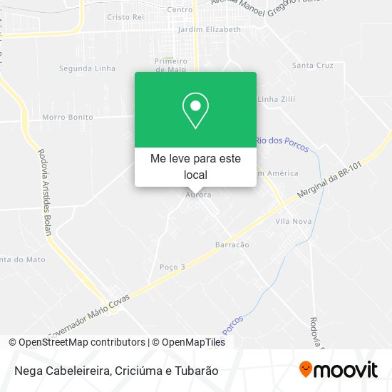 Nega Cabeleireira mapa