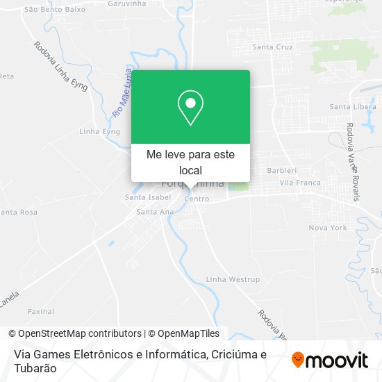 Via Games Eletrônicos e Informática mapa