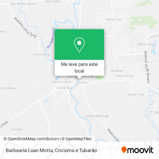 Barbearia Luan Motta mapa