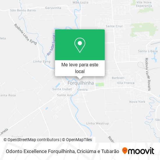 Odonto Excellence Forquilhinha mapa