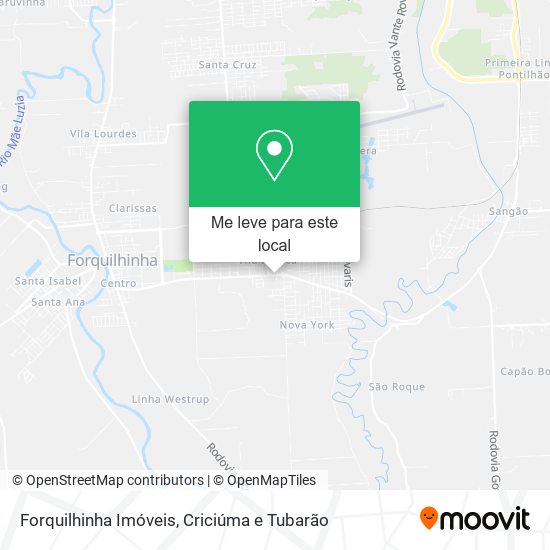 Forquilhinha Imóveis mapa