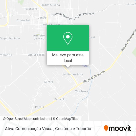 Ativa Comunicação Visual mapa