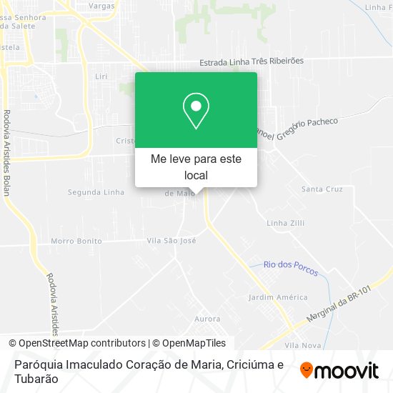 Paróquia Imaculado Coração de Maria mapa