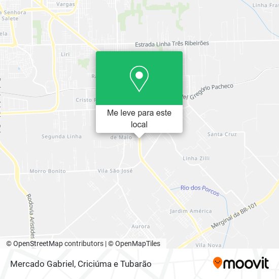Mercado Gabriel mapa