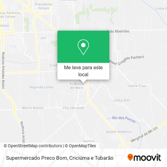 Supermercado Preco Bom mapa