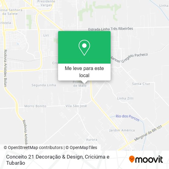 Conceito 21 Decoração & Design mapa
