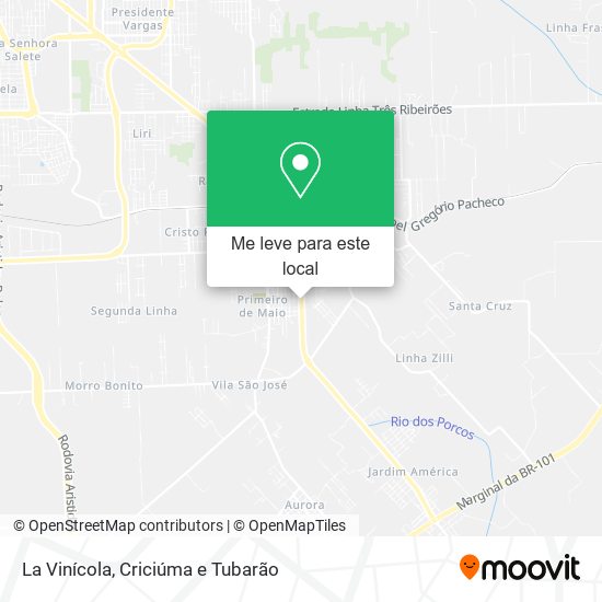La Vinícola mapa