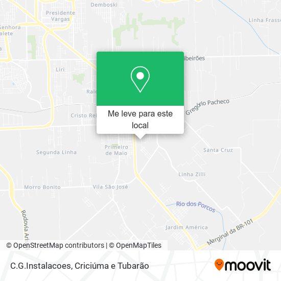 C.G.Instalacoes mapa