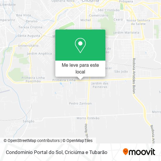 Condominio Portal do Sol mapa