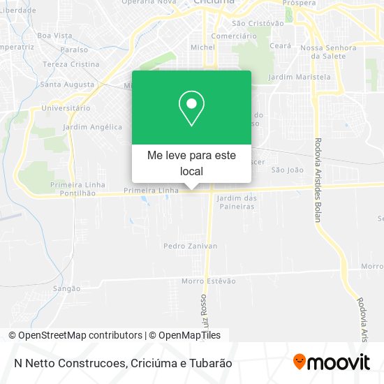 N Netto Construcoes mapa